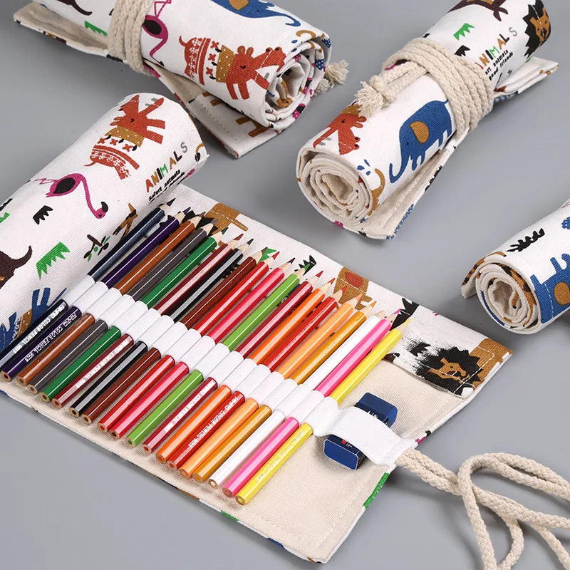 Cute Animal Roll Pencil Case 24/36/48/72 Holes School Pencilcase for School Of Girls Pen Bag Stationery Pouch Supplies Box
Cute Animal Roll Pencil Case 24/36/48/72 Holes School Pencilcase for School Of Girls Pen Bag Stationery Pouch Supplies Box