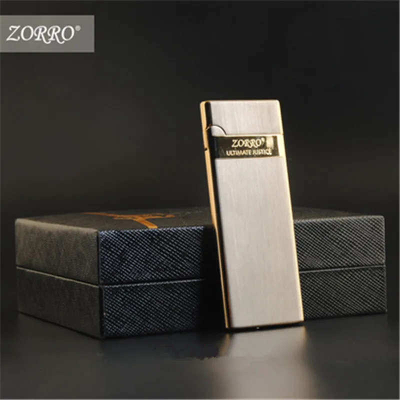 Butane Lighter New Ultra-Thin Zorro Pure Copper Open Flame Grinding Wheel Inflatable Lighter Cigarette Accessories Men Gift
Butane Lighter New Ultra-Thin Zorro Pure Copper Open Flame Grinding Wheel Inflatable Lighter Cigarette Accessories Men Gift