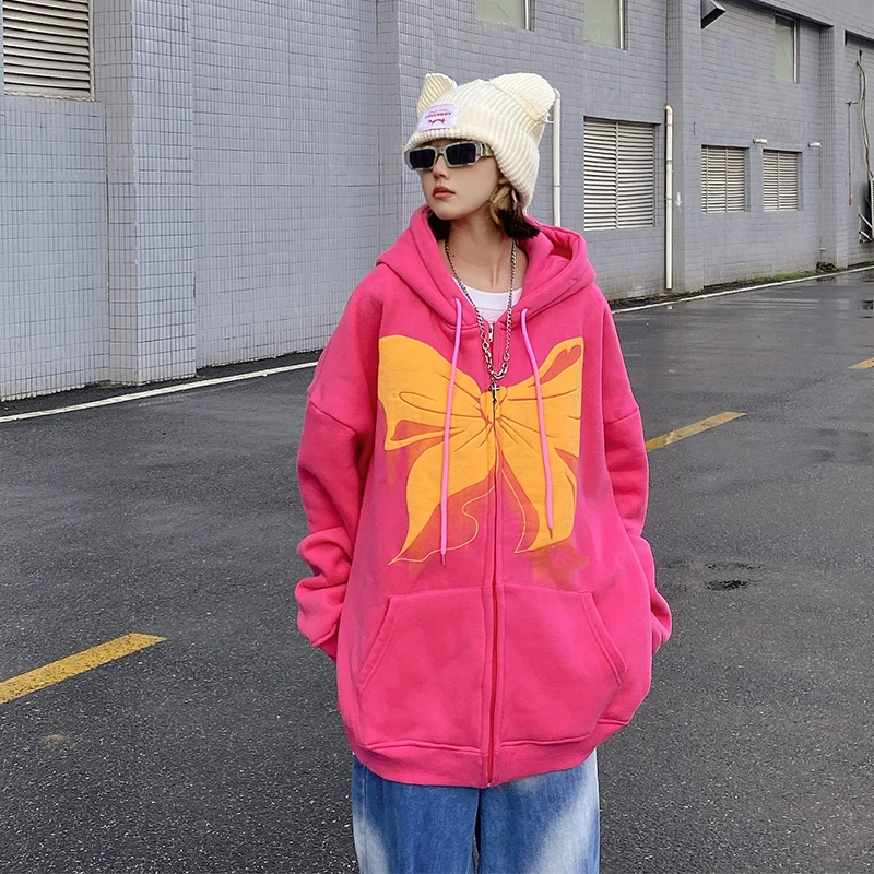 Harajuku Hoodies Women Winter Bow-knot Print Thick Loose Sweatshirt Hip Hop High Street Outerwear Aesthetic Grunge Clothes
Harajuku Hoodies Women Winter Bow-knot Print Thick Loose Sweatshirt Hip Hop High Street Outerwear Aesthetic Grunge Clothes