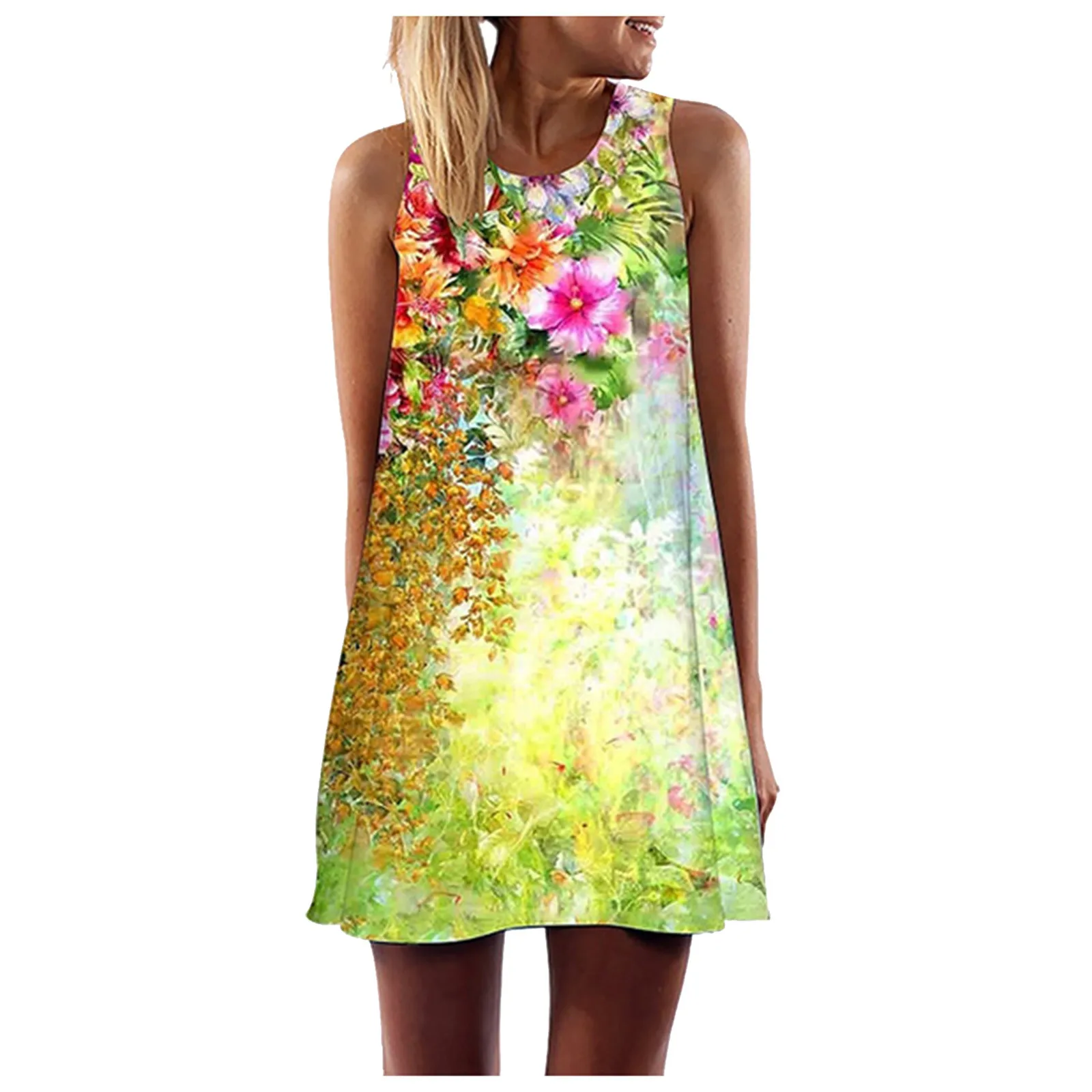 40# 3d Flower Print Women Dress A-line Sleeveless Vintage Dress Harajuku Mini Tank Dresses Casual Floral Summer Dress Vestidos
40# 3d Flower Print Women Dress A-line Sleeveless Vintage Dress Harajuku Mini Tank Dresses Casual Floral Summer Dress Vestidos