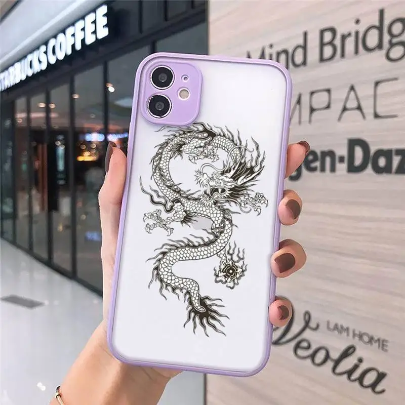Dragon Phone Cases Matte transparent For Purple iPhone 12 Mini 11 Pro XR XS Max 7 8 Plus X Back Cover
Dragon Phone Cases Matte transparent For Purple iPhone 12 Mini 11 Pro XR XS Max 7 8 Plus X Back Cover