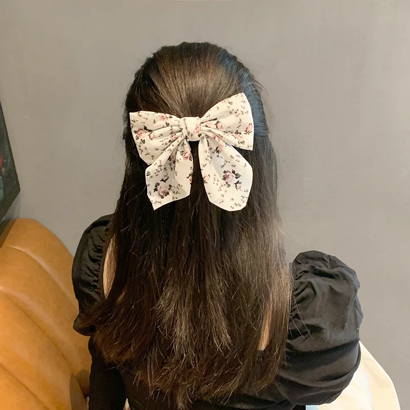 2021 New Fashion Chiffon Floral Bow Hair Clip Trendy Hairpin Sweet Hairgrip Woman Spring Clip Elegant Hair Accessories Ornament
2021 New Fashion Chiffon Floral Bow Hair Clip Trendy Hairpin Sweet Hairgrip Woman Spring Clip Elegant Hair Accessories Ornament
