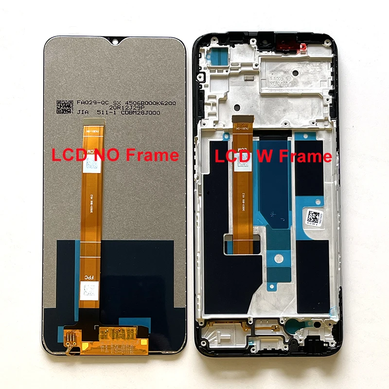 

6,5 "Оригинальный дисплей для Oppo A55 5G LCD Realme V11 5G экран рамка сенсорная панель дигитайзер для Oppo A53S 5G CPH2321 LCD