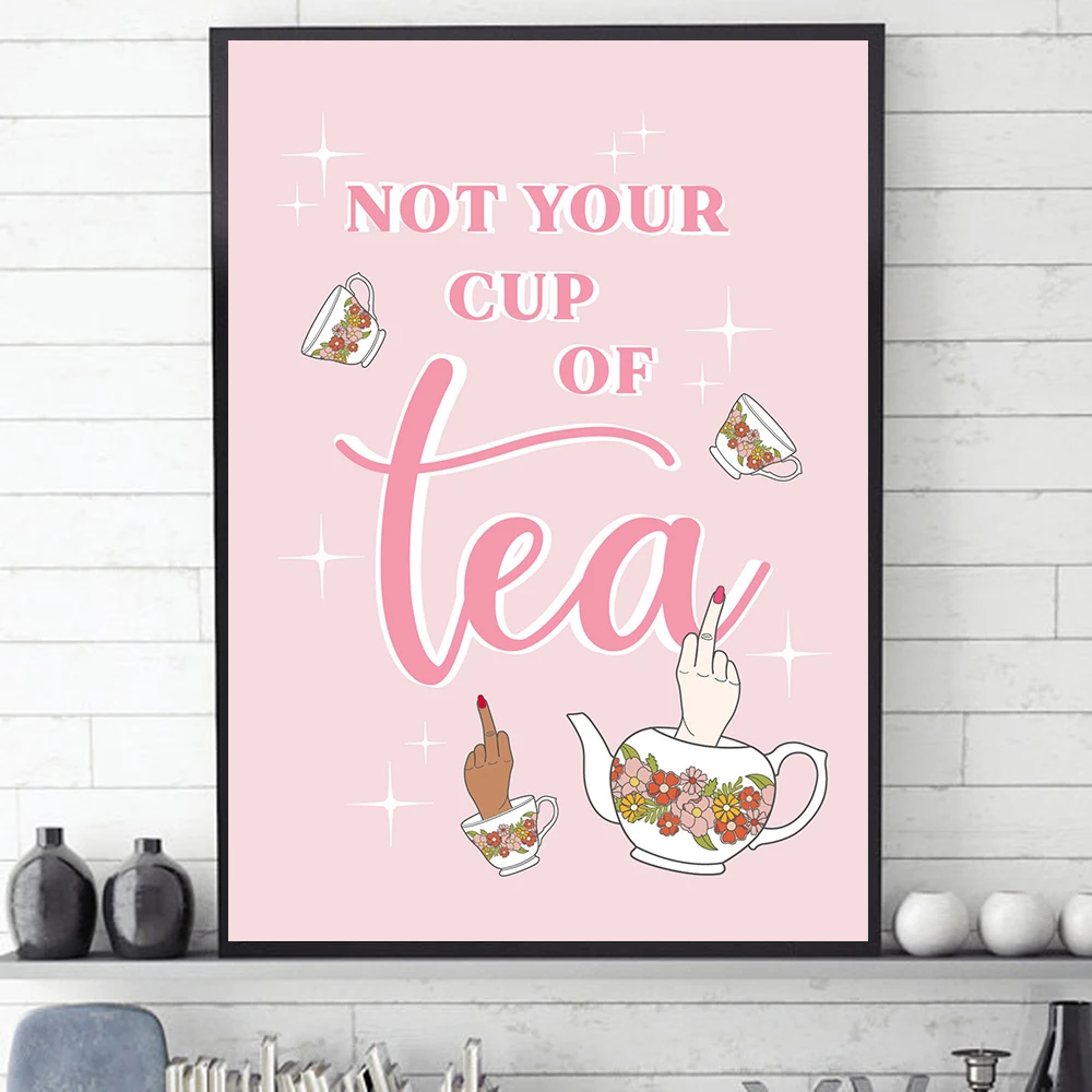 Not Your Cup of Tea Feminist Abstract Poster Vertical Middle Finger Fashion Print Modern Canvas Painting Nordic Home Decoration
Not Your Cup of Tea Feminist Abstract Poster Vertical Middle Finger Fashion Print Modern Canvas Painting Nordic Home Decoration