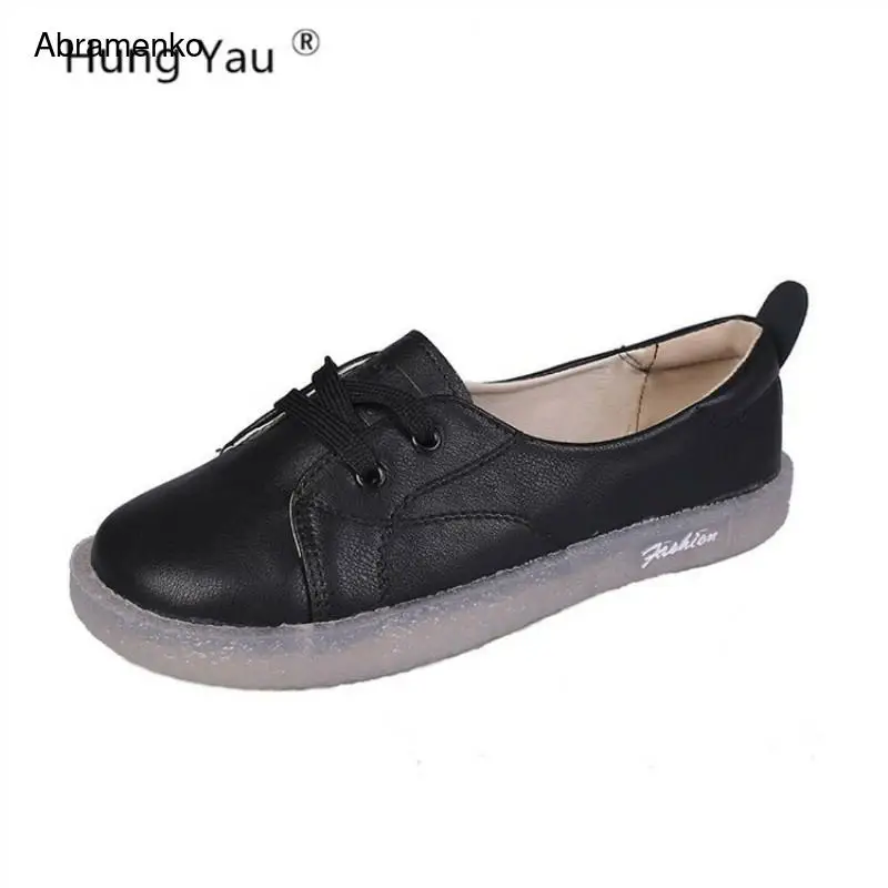 Autumn Spring Ballet Flats Platform Loafers Slip On Cross Tied Black Beige Leather Shoes Woman Comfort Women Flats Size 35-39
Autumn Spring Ballet Flats Platform Loafers Slip On Cross Tied Black Beige Leather Shoes Woman Comfort Women Flats Size 35-39