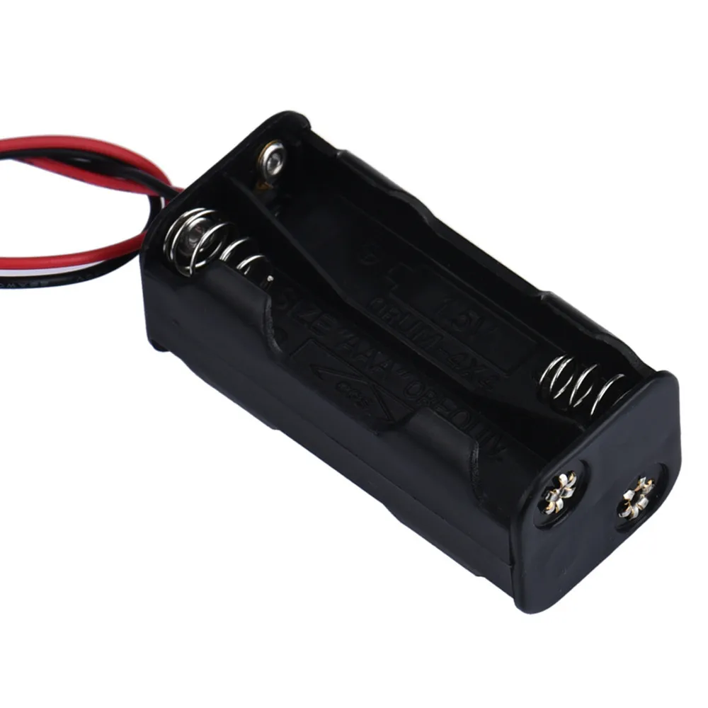 Hot 2-slot 4 x AAA Battery Back To Back Holder Case Box Storage With Wire Leads lightweight, convenient With spring clip design
Hot 2-slot 4 x AAA Battery Back To Back Holder Case Box Storage With Wire Leads lightweight, convenient With spring clip design