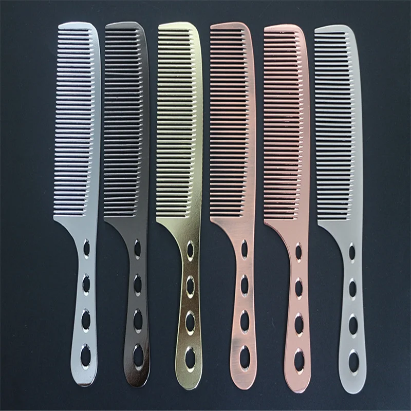 1 Pcs Hairdressing Comb Aluminum Metal Barber Scissors Comb Anti-Static Comb Tangled Hair Brush Salon Styling Tool Rose Gold
1 Pcs Hairdressing Comb Aluminum Metal Barber Scissors Comb Anti-Static Comb Tangled Hair Brush Salon Styling Tool Rose Gold