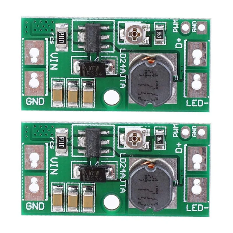 2Pcs Adjustable LED Driver Board 20W DC6-24V LED PWM Controller DC-DC Step-Down Constant Current Converter
2Pcs Adjustable LED Driver Board 20W DC6-24V LED PWM Controller DC-DC Step-Down Constant Current Converter