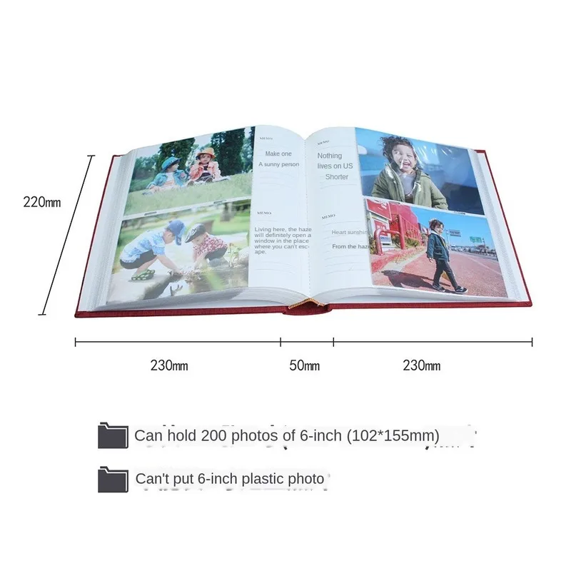6-inch Photo Album 200 Pages Slip Memo Scrapbook Paper Baby Family Scrapbook Albums Wedding Foto Scrapbooking Album WF
6-inch Photo Album 200 Pages Slip Memo Scrapbook Paper Baby Family Scrapbook Albums Wedding Foto Scrapbooking Album WF