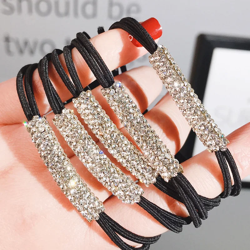 New 2021 Fashion Rings For Hair Ties Ponytail Hair For Girls Accessories Headwear Rhinestone Elastic Rubber Bands Accessory
New 2021 Fashion Rings For Hair Ties Ponytail Hair For Girls Accessories Headwear Rhinestone Elastic Rubber Bands Accessory
