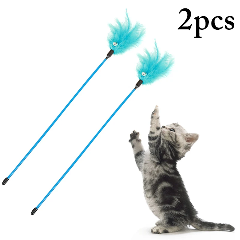 

2 предмета в комплекте игрушка для кошки "Дразнилка" палочка не поддельные татуировки перо котенок игрушки кошачьи интерактивные игрушки дл...