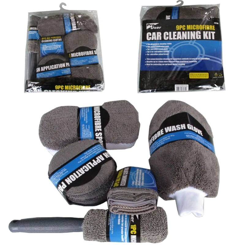 9pcs Car Cleaning Kit Car Wash Supplies Microfiber Towel Detailing Car Wheel Brush Waxing Sponge Combination Car Cleaning Tools
9pcs Car Cleaning Kit Car Wash Supplies Microfiber Towel Detailing Car Wheel Brush Waxing Sponge Combination Car Cleaning Tools
