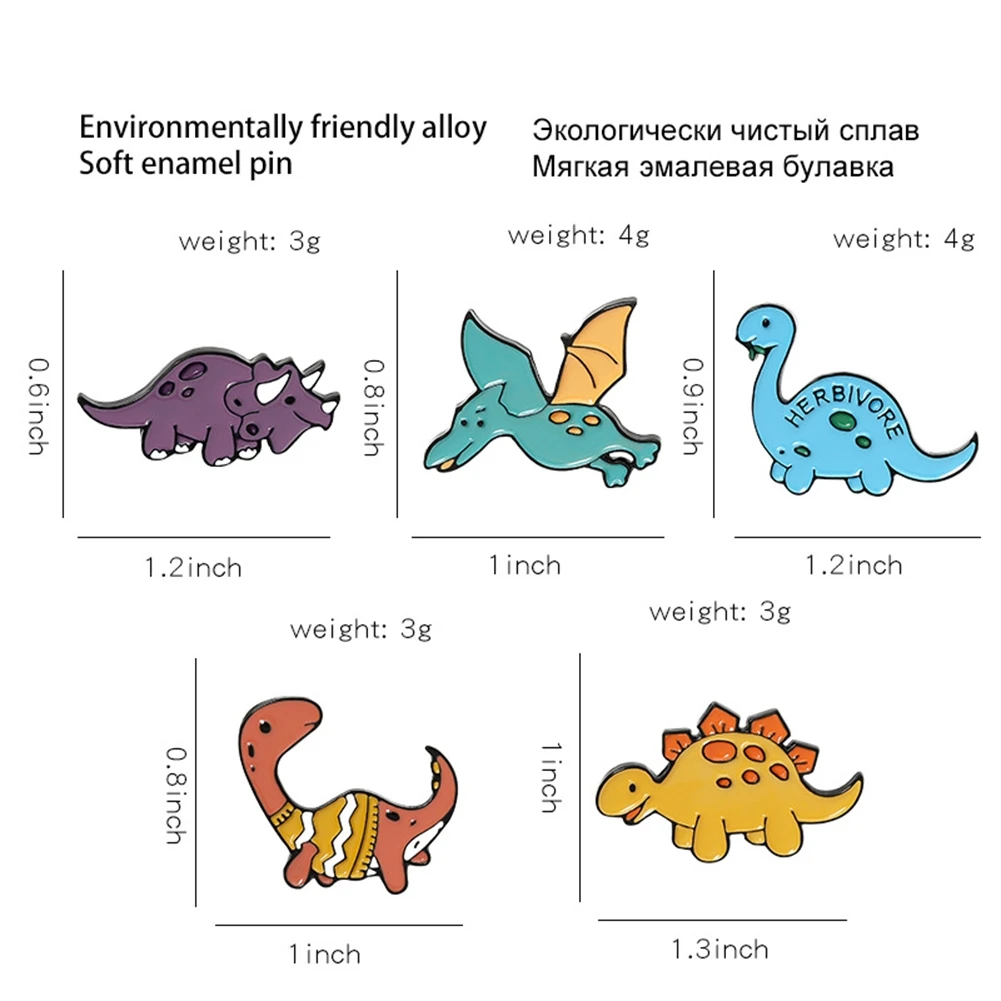 Enamel Badges Broches for Men Women Cute Cartoon Dinosaur Brooch Shirt Backpack Pins Badge Pins Brooches Jewelry Accessories 
Enamel Badges Broches for Men Women Cute Cartoon Dinosaur Brooch Shirt Backpack Pins Badge Pins Brooches Jewelry Accessories