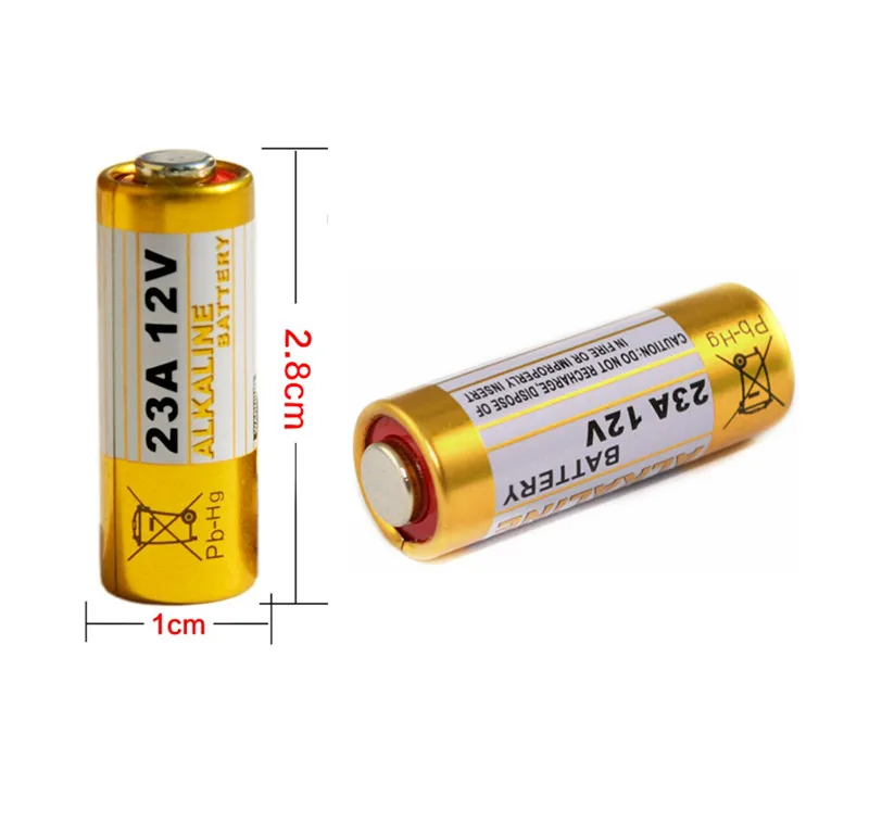 

Free shipping 10PCS 23A 12V dry alkaline battery 23AE 21/23 A23 23GA MN21 for doorbell,car alarm,walkman,car remote control etc