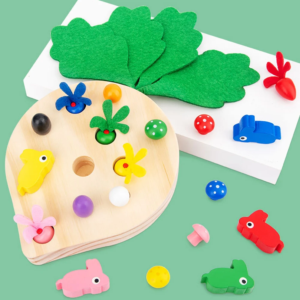 Durable Montessori Wooden Baby Pulling Carrot Toys Educational Building Blocks Parent-Child Educational Puzzle Toys
Durable Montessori Wooden Baby Pulling Carrot Toys Educational Building Blocks Parent-Child Educational Puzzle Toys