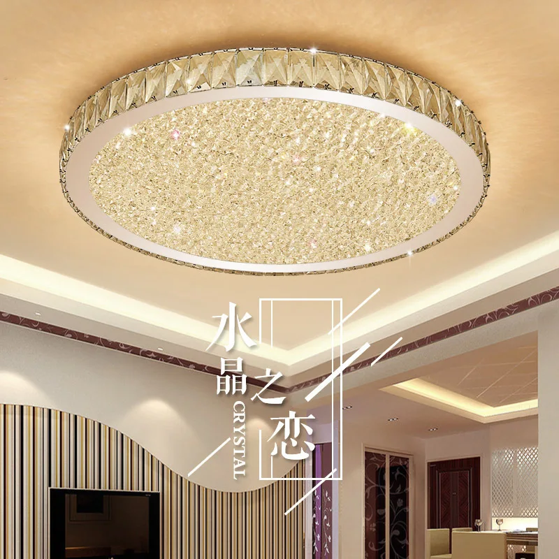 

Modern K9 Crystal LED Flush Mount Ceiling Lights Fixture Mixed crystal Home Ceiling Lamps for Living Room Bedroom Kitchen