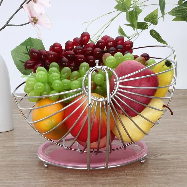 CradleStainless steel shelf in living room Large fruit plate Home creative fruit Basin European fruit basket
CradleStainless steel shelf in living room Large fruit plate Home creative fruit Basin European fruit basket