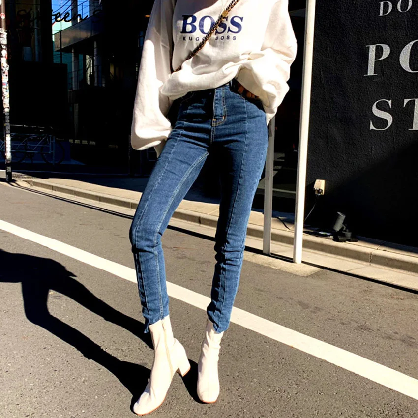 С высокой талией для женщин, с отделкой из джинсовой ткани в стиле пэчворк, Джинсы зауженные брюки женский 2020 зимняя уличная женские узкие с...
С высокой талией для женщин, с отделкой из джинсовой ткани в стиле пэчворк, Джинсы зауженные брюки женский 2020 зимняя уличная женские узкие с...