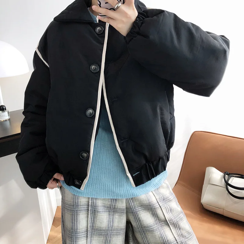 Women Winter Short Light Down Jacket Korean Stylish Loose Bread Jackets Cotton-padded Parka Warm Coat Outerwear Cropped Tops
Women Winter Short Light Down Jacket Korean Stylish Loose Bread Jackets Cotton-padded Parka Warm Coat Outerwear Cropped Tops