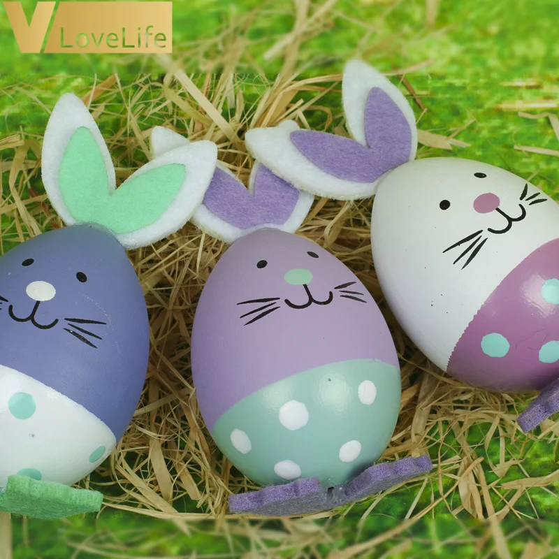 3pcs/set Wooden Easter Bunny Rabbit Egg Table Decor Supplies Cute Multi Color Straw Easter Theme Party Supplies Decoration
3pcs/set Wooden Easter Bunny Rabbit Egg Table Decor Supplies Cute Multi Color Straw Easter Theme Party Supplies Decoration