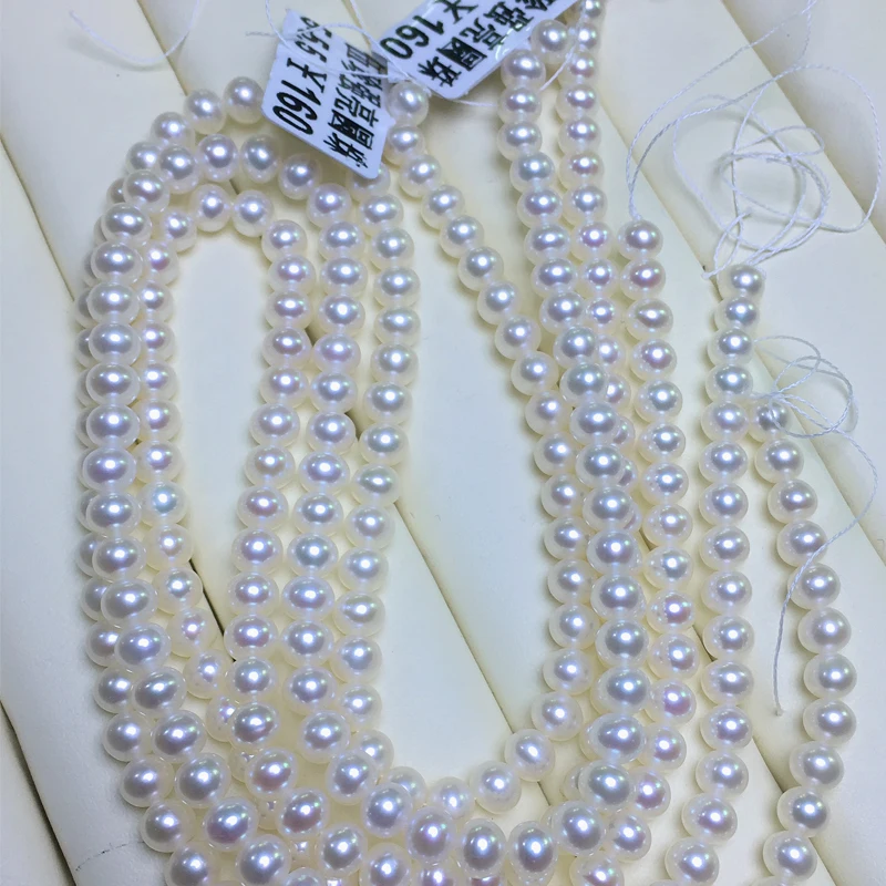 Freshwater Pearl necklace Round shape with Size 5-5.5mm perfect luster for Jewelry DIY loose pearl strands
Freshwater Pearl necklace Round shape with Size 5-5.5mm perfect luster for Jewelry DIY loose pearl strands