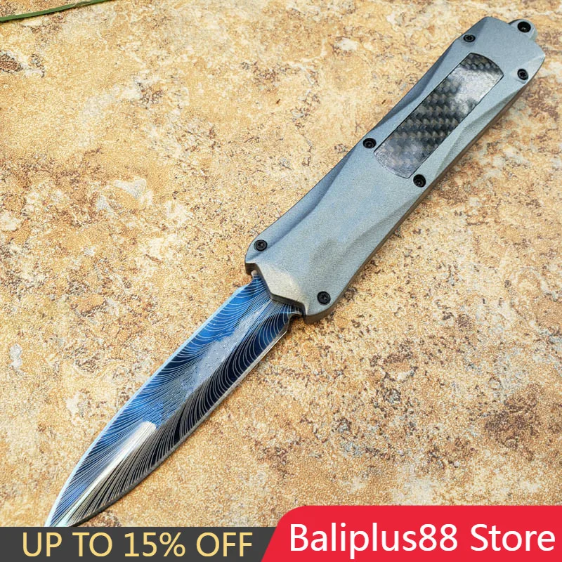 3300 Grey Black handle Pocket Knife Bule Feather 440 Blade Dual Action Fixed Blade Knifes Tactical Fishing EDC Survival Tool
3300 Grey Black handle Pocket Knife Bule Feather 440 Blade Dual Action Fixed Blade Knifes Tactical Fishing EDC Survival Tool
