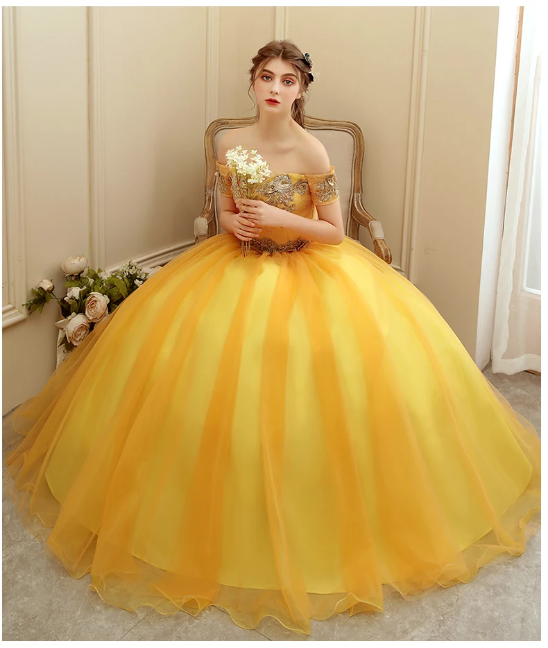 Quinceanera Dresses 2021 New The Elegent Off The Shoulder Party Prom Short Sleeve Ball Gown Vintage Lace Embroidery Vestidos
Quinceanera Dresses 2021 New The Elegent Off The Shoulder Party Prom Short Sleeve Ball Gown Vintage Lace Embroidery Vestidos