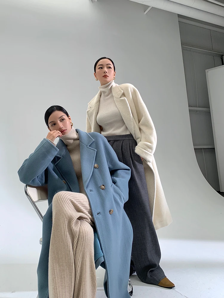 2021 autumn and winter trump card classic 101801 handmade double-sided wool coat women's mid-length woolen coat
2021 autumn and winter trump card classic 101801 handmade double-sided wool coat women's mid-length woolen coat