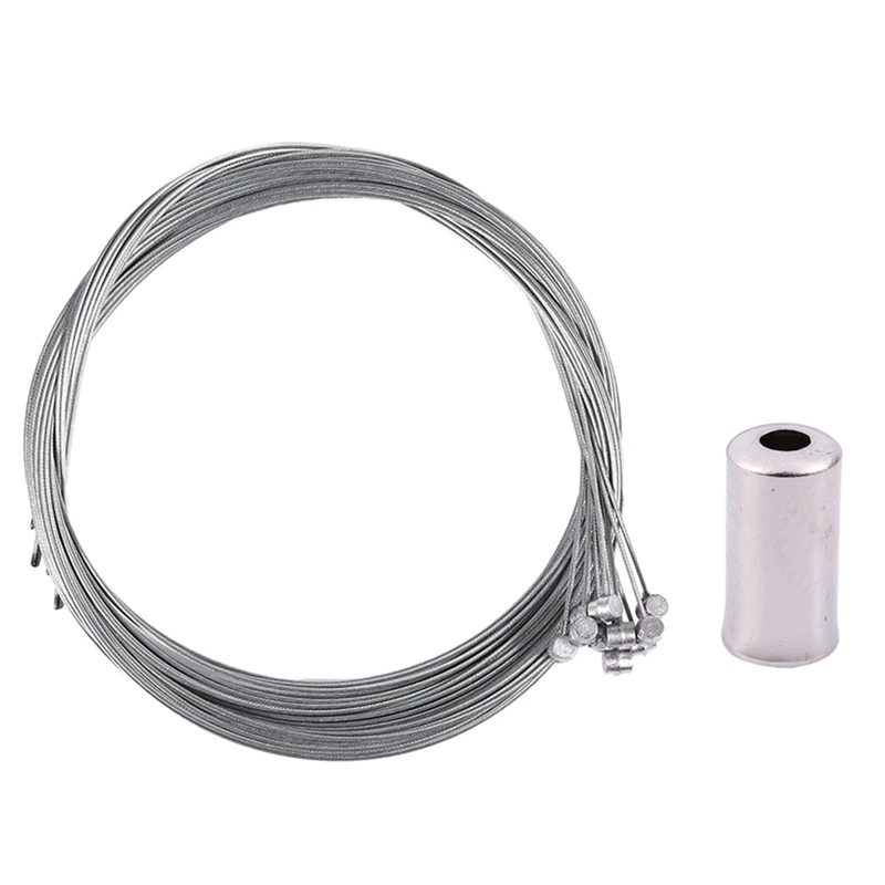 110 Pcs Bicycle Accessories: 10Pcs 1.75M Brake Inner Wire Cable & 100Pcs Cable Cap Fixing Brake Speed 5Mm Metal Silver
110 Pcs Bicycle Accessories: 10Pcs 1.75M Brake Inner Wire Cable & 100Pcs Cable Cap Fixing Brake Speed 5Mm Metal Silver