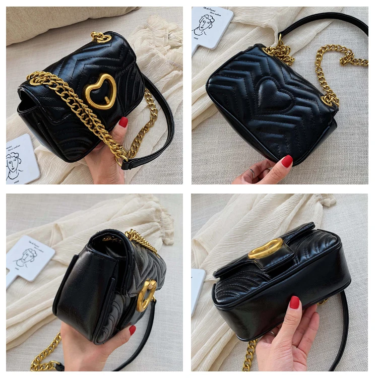 Luxury Flip Women Shoulder Bag High Quality Leather Handbag Heart Shaped Hasp Square Messenger Bags Chain Thread Lady Sac A Main
Luxury Flip Women Shoulder Bag High Quality Leather Handbag Heart Shaped Hasp Square Messenger Bags Chain Thread Lady Sac A Main