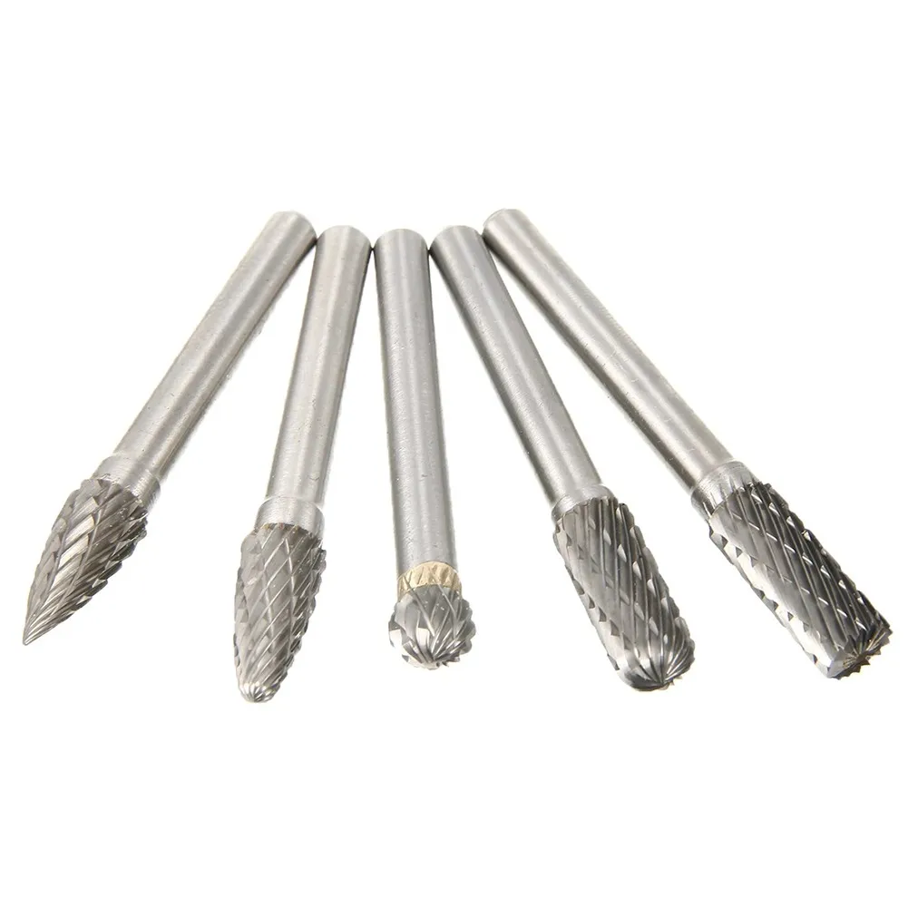 5Pcs 6mm Shank Tungsten Carbide Rotary Point Burrs Cutter Tool Rotary File Grinding Polishing Grinder Power Tools Accessories
5Pcs 6mm Shank Tungsten Carbide Rotary Point Burrs Cutter Tool Rotary File Grinding Polishing Grinder Power Tools Accessories