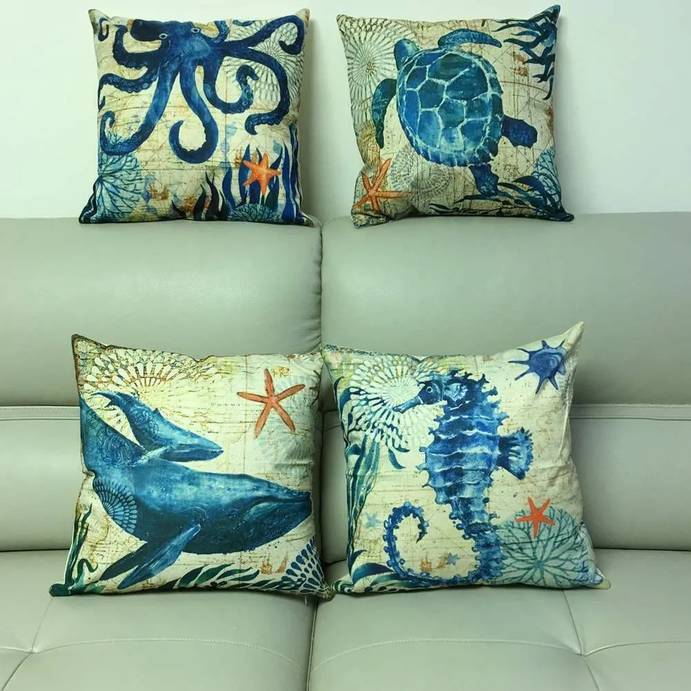 4Pcs Ocean Beach Pillowcase Sofa Cushion Cover Decor Linen Pillow Case Decorative Marine Pattern Sofa Throw Pillow Cover Couch
4Pcs Ocean Beach Pillowcase Sofa Cushion Cover Decor Linen Pillow Case Decorative Marine Pattern Sofa Throw Pillow Cover Couch