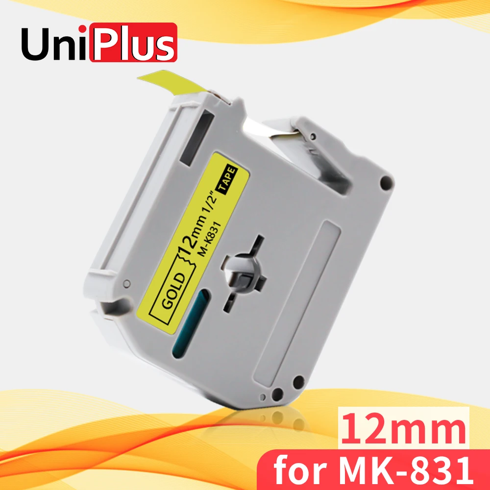 UniPlus MK-831 черные на золотом 12 мм этикетки ленты совместимый Брат MK 831 MK принтер лента 1/2 "для принтера Brother PT100 PT110 
UniPlus MK-831 черные на золотом 12 мм этикетки ленты совместимый Брат MK 831 MK принтер лента 1/2 "для принтера Brother PT100 PT110