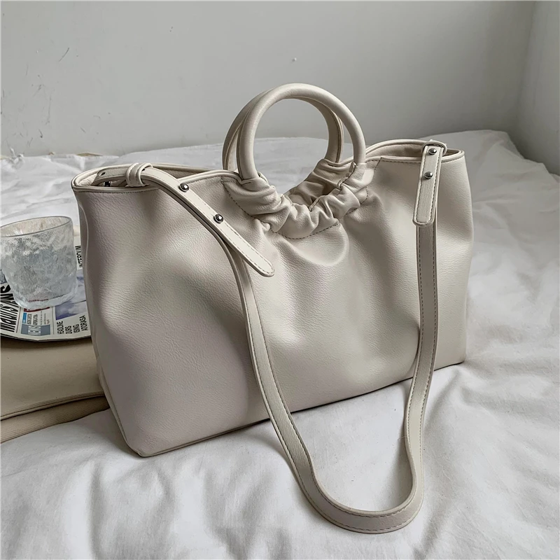 Korean Style Solid Double Handle Tote Bags For Women Simple Design Large Capacity Shoulder Bags High Quality Soft Crossbody Bags
Korean Style Solid Double Handle Tote Bags For Women Simple Design Large Capacity Shoulder Bags High Quality Soft Crossbody Bags
