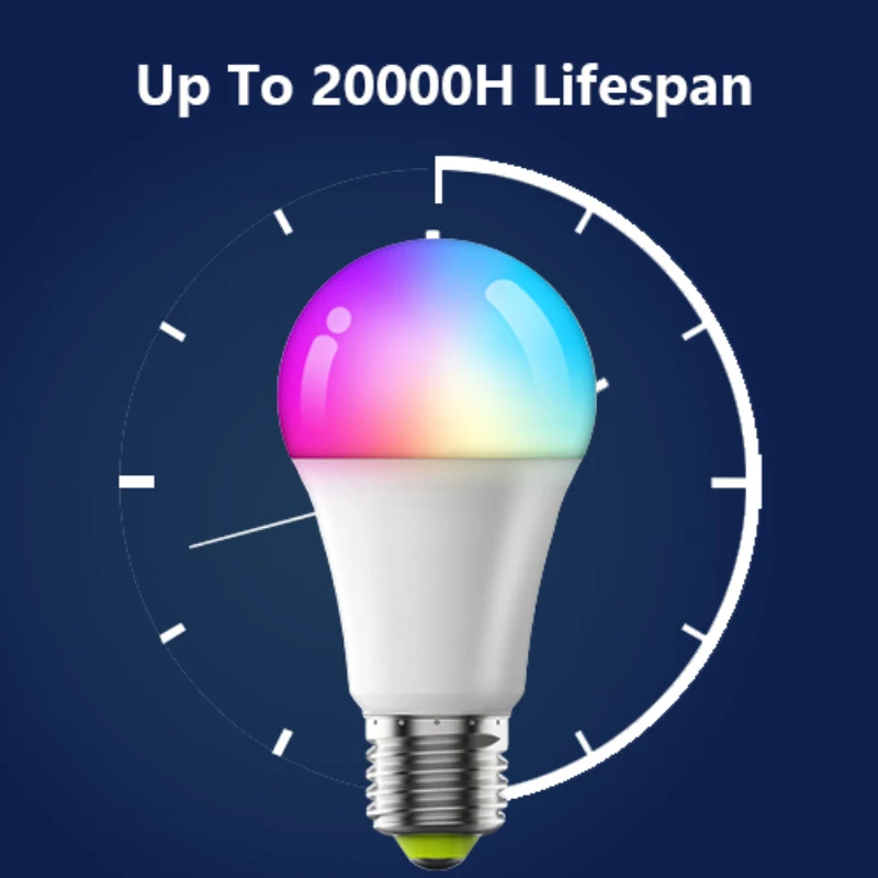 E27 WiFi Smart Bulb Remote Controller Lamp RGB Corlorful Dimmable Timer Function Light Full-color 5-way Bulb
E27 WiFi Smart Bulb Remote Controller Lamp RGB Corlorful Dimmable Timer Function Light Full-color 5-way Bulb