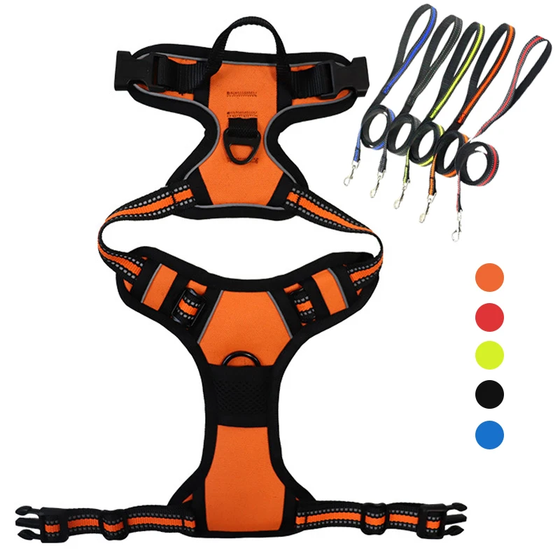 Durable Dog Harness And Leash Set Reflective Pet Chest Strap All Seasons Outdoor Training Dog Harness Vest Pitbull Accesorios
Durable Dog Harness And Leash Set Reflective Pet Chest Strap All Seasons Outdoor Training Dog Harness Vest Pitbull Accesorios