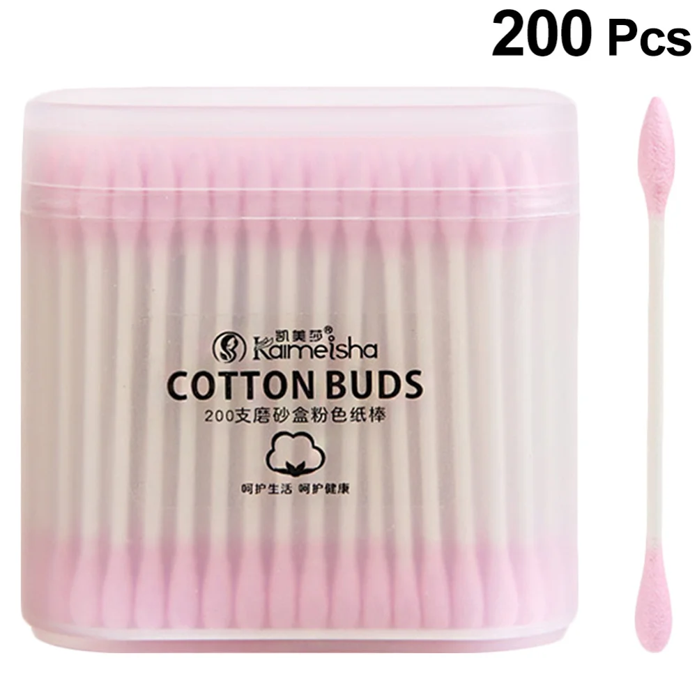 200pcs Frosted Box-packed Makeup Cotton Buds Multipurpose Double-Head Swabs Cleaning Tool )
200pcs Frosted Box-packed Makeup Cotton Buds Multipurpose Double-Head Swabs Cleaning Tool )