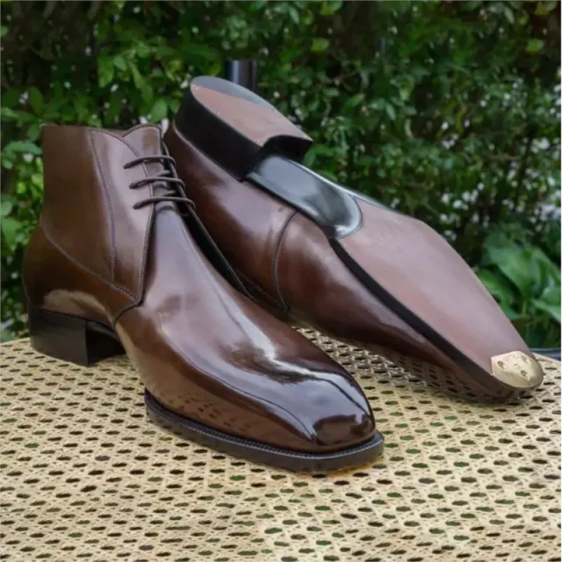 Handsome Men's High-top Leather Shoes Pointed Toe Leather Spring and Autumn Summer Hair Stylist Martin England Boots ZQ0195
Handsome Men's High-top Leather Shoes Pointed Toe Leather Spring and Autumn Summer Hair Stylist Martin England Boots ZQ0195