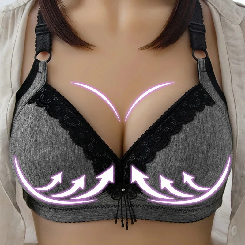 Women's Thin Steel Ringless Bra Plus Size Underwear Comfortable Solid Color High Quality Bra Thin Underwear Push Up Bralette
Women's Thin Steel Ringless Bra Plus Size Underwear Comfortable Solid Color High Quality Bra Thin Underwear Push Up Bralette