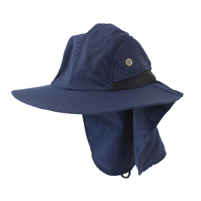 Открытый Рыбалка Пешие прогулки Boonie Snap Hat козырек уха шеи крышка Солнцезащитный