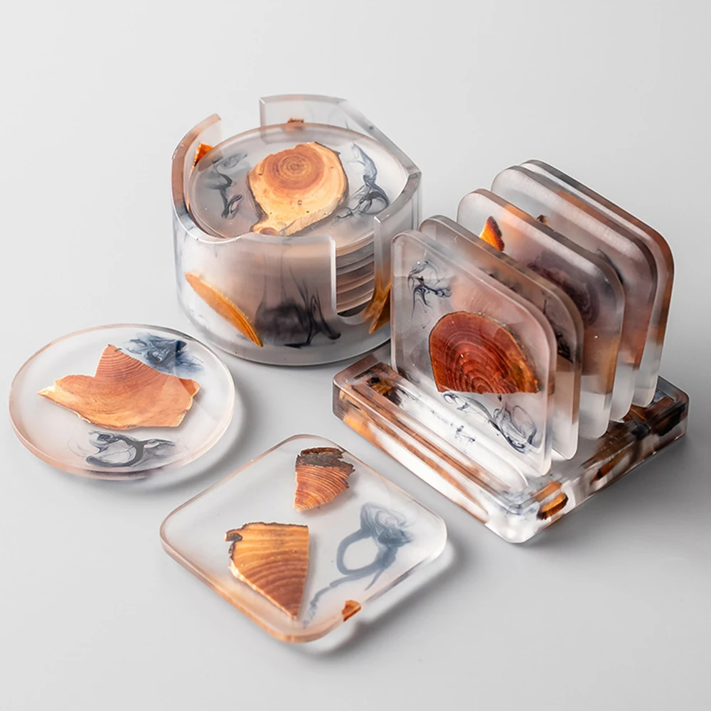 Cup Mat Rack With 6pcs Coaster Pine Resin Heat Resistant Heat Insulation Cushion Tea Saucer Cushion Dry Tea Kitchen Accessories
Cup Mat Rack With 6pcs Coaster Pine Resin Heat Resistant Heat Insulation Cushion Tea Saucer Cushion Dry Tea Kitchen Accessories