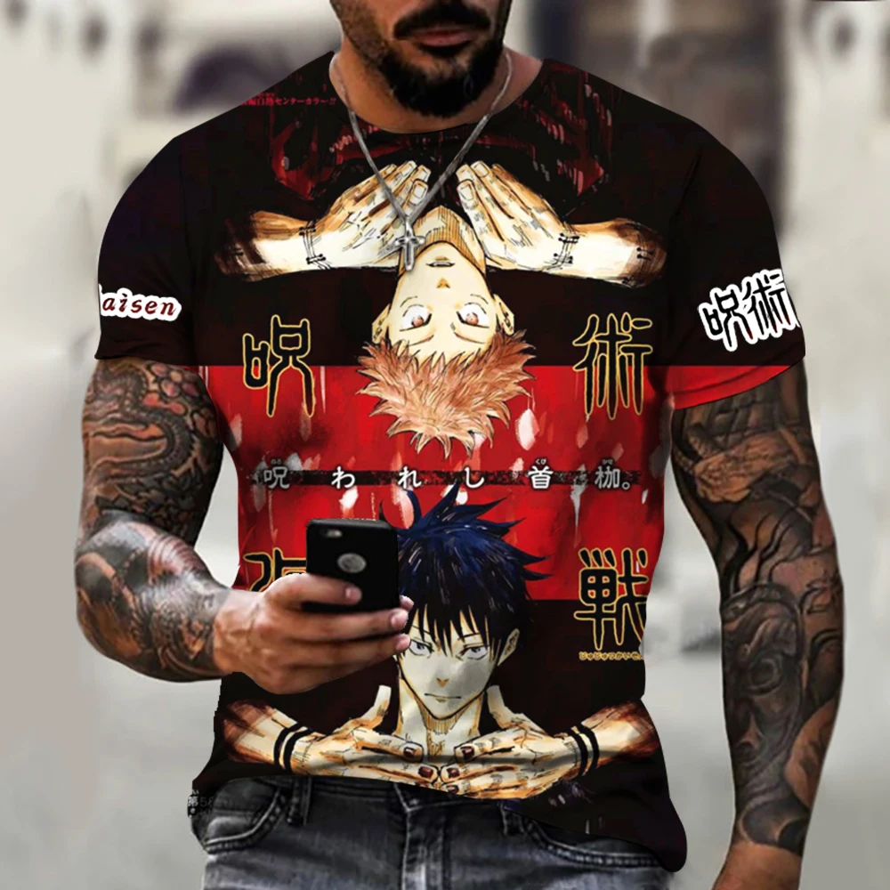 3D Printing Men's T-shirt Anime Curse Fu Heihui Hip Hop O-neck Unisex Casual Short Sleeve Children's Soft Breathable Top
3D Printing Men's T-shirt Anime Curse Fu Heihui Hip Hop O-neck Unisex Casual Short Sleeve Children's Soft Breathable Top