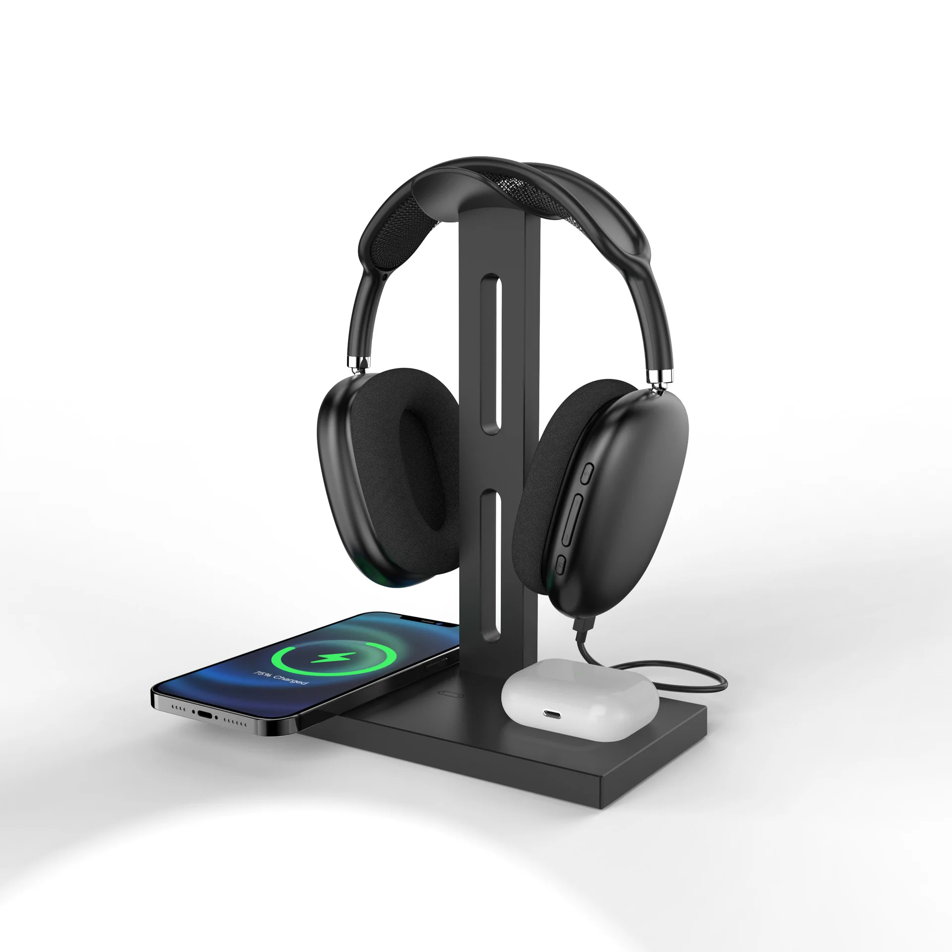 Multi-function Original Fast Wireless Charging Headphone Stand 10W Fast Charging Speed Headset Holder with LED For All Q iPhone
Multi-function Original Fast Wireless Charging Headphone Stand 10W Fast Charging Speed Headset Holder with LED For All Q iPhone