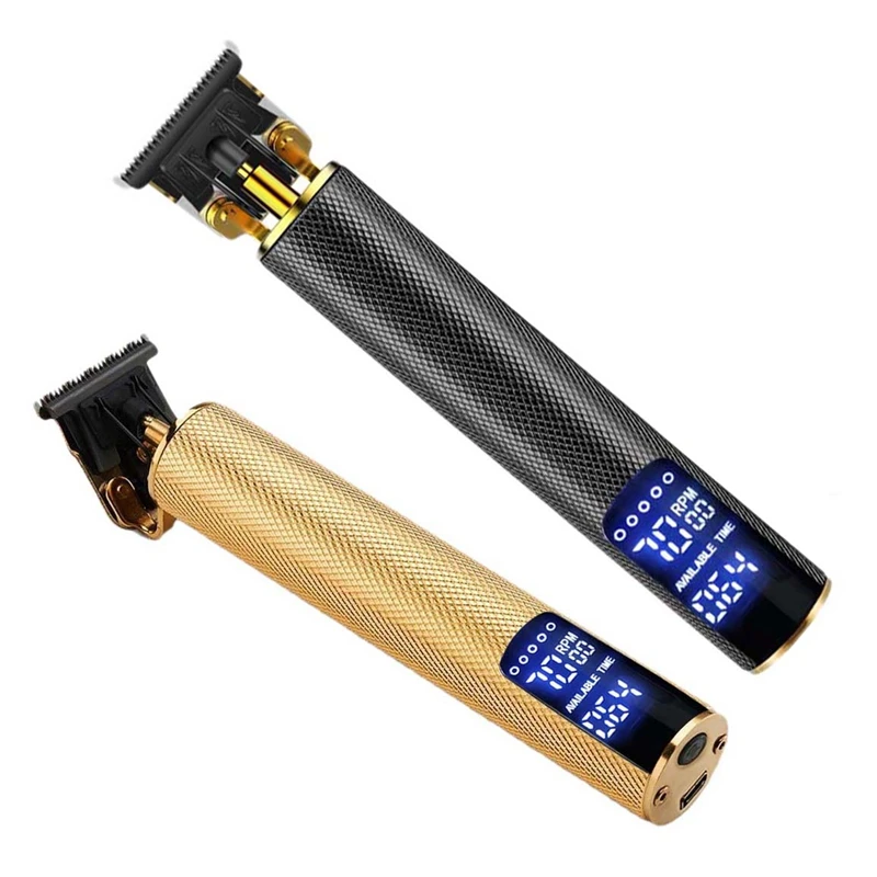 LCD Hair Clipper T-Blade Trimmer Cordless Electric Hair Trimmer Men Barber Hair Cutting Machine for Men
LCD Hair Clipper T-Blade Trimmer Cordless Electric Hair Trimmer Men Barber Hair Cutting Machine for Men