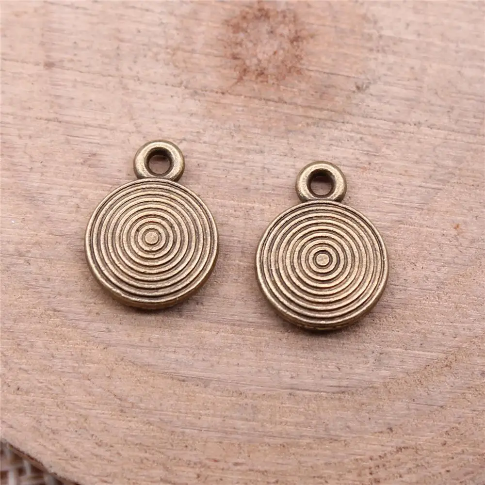 Circle Round Charms For Jewelry Making Findings Handmade DIY Craft 10pcs Antique Bronze Color 9x12mm
Circle Round Charms For Jewelry Making Findings Handmade DIY Craft 10pcs Antique Bronze Color 9x12mm