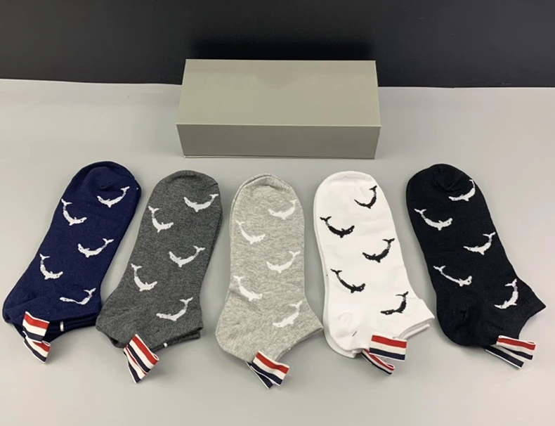 2021 Fashion TB Brand Socks Men Women Cotton Striped Dolphin Pattern No Show Casual Sports Crew Socks Ins 5 Pairs
2021 Fashion TB Brand Socks Men Women Cotton Striped Dolphin Pattern No Show Casual Sports Crew Socks Ins 5 Pairs