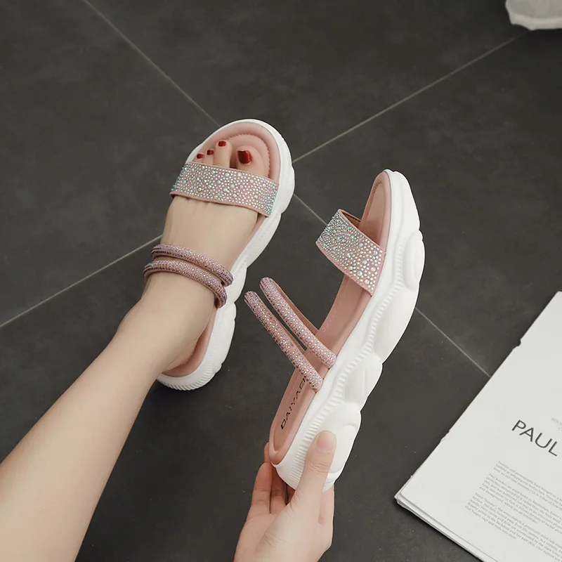 Summer Platform Slippers Women PU Leather Sandals Slides Sandals Shoes Wedges Platform Shoes Slippers Shoes A306 with Crystal
Summer Platform Slippers Women PU Leather Sandals Slides Sandals Shoes Wedges Platform Shoes Slippers Shoes A306 with Crystal