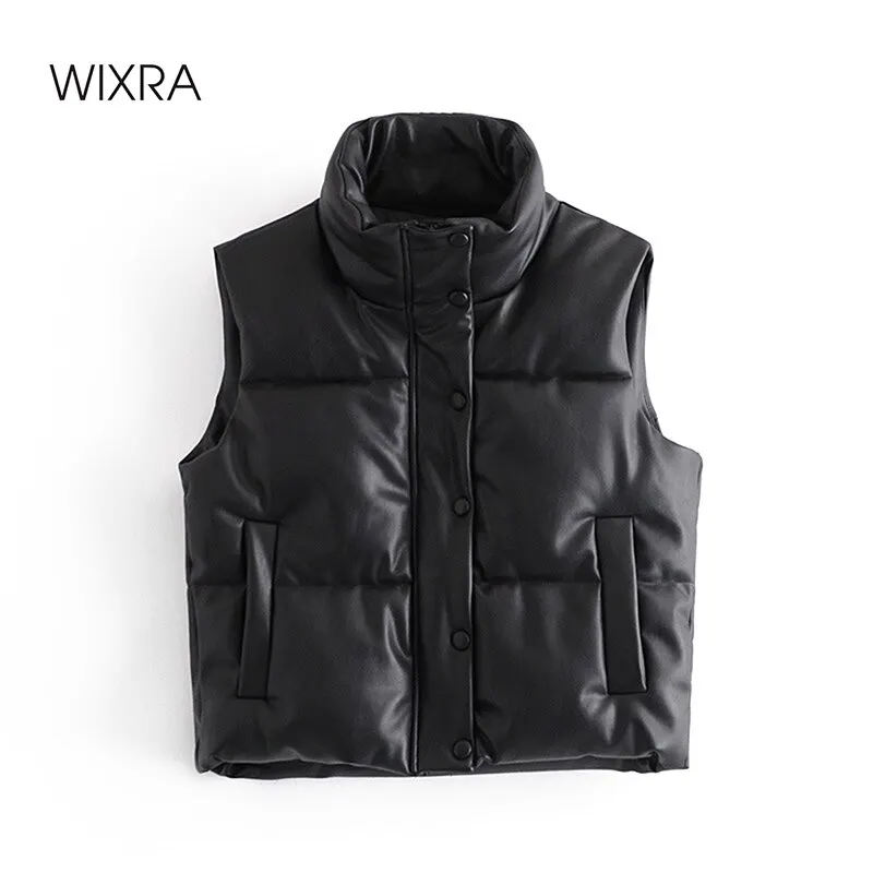 Wixra женский жилет из искусственной кожи, зимний теплый жилет без рукавов на молнии со шнуровкой, уличная одежда, Толстый жилет, 2021, весна-осен...
Wixra женский жилет из искусственной кожи, зимний теплый жилет без рукавов на молнии со шнуровкой, уличная одежда, Толстый жилет, 2021, весна-осен...