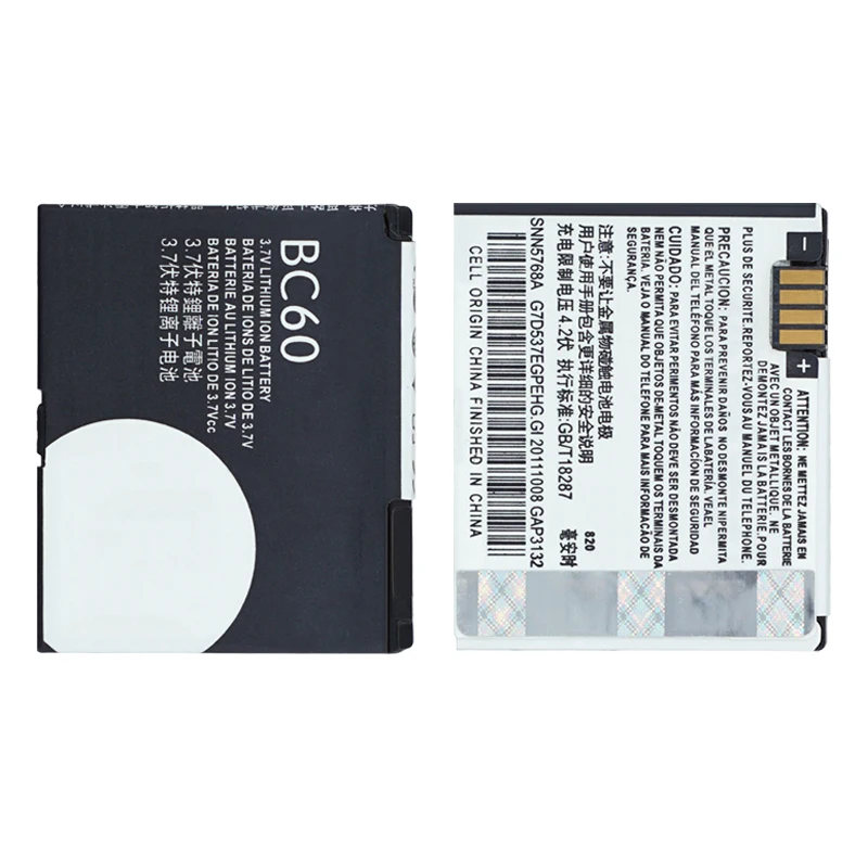 OHD Original High Capacity Battery BC60 For Motorola C257 C261 E6 L7 V3x SLVR L7c SLVR L7i U6C W220 850mAh
OHD Original High Capacity Battery BC60 For Motorola C257 C261 E6 L7 V3x SLVR L7c SLVR L7i U6C W220 850mAh