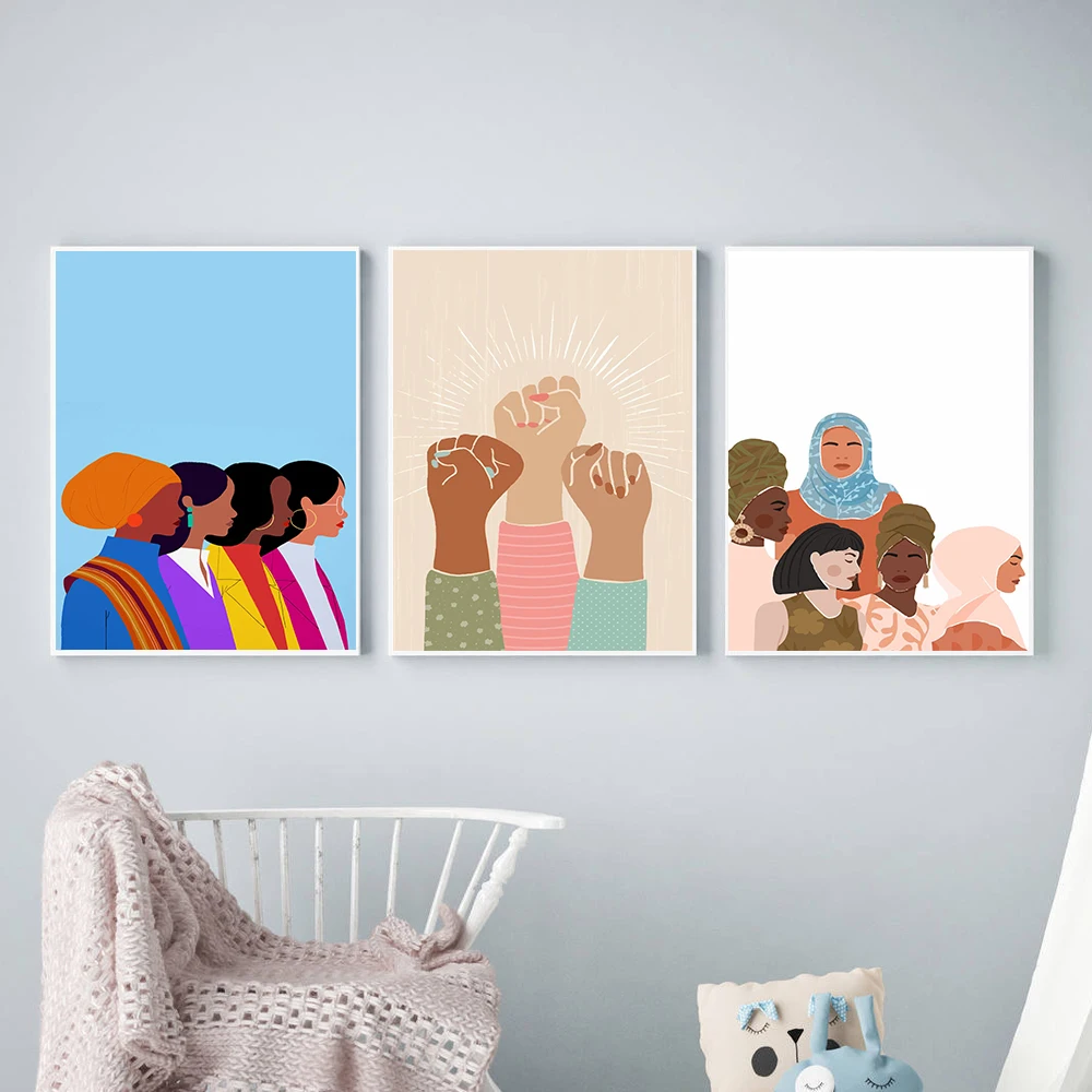 Feminist Poster Nursery Art Women Power Hand Wall Art Canvas Painting Print Girls Modern Wall Posters Living Room Bedroom Decor
Feminist Poster Nursery Art Women Power Hand Wall Art Canvas Painting Print Girls Modern Wall Posters Living Room Bedroom Decor
